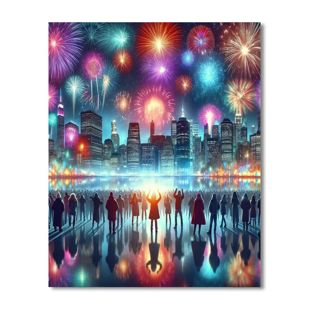 New Year's Eve - Worldwide Numbered Painting Kits