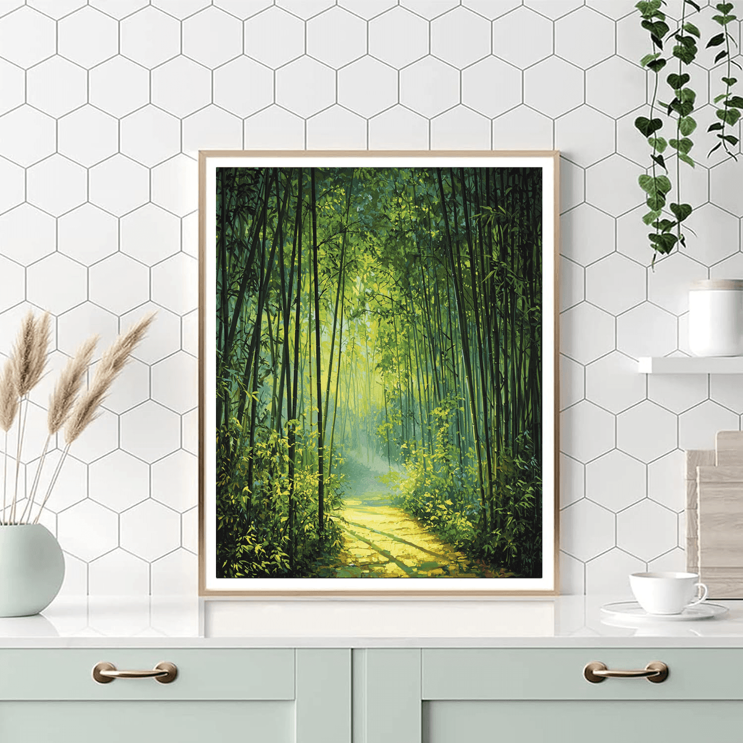 Bamboo Grove Of Arashiyama Paint By Numbers Kits