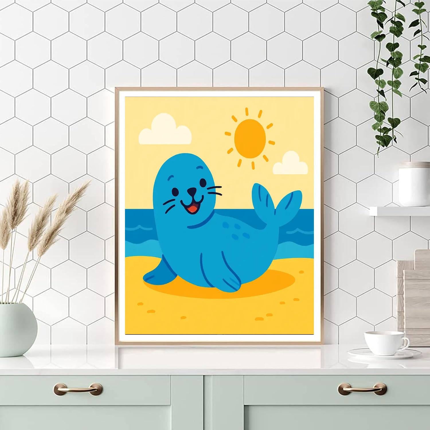 Jolly Seal DIY Paint By Numbers