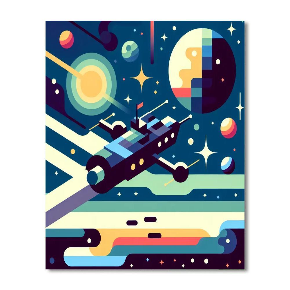Space Pirates Number Painting