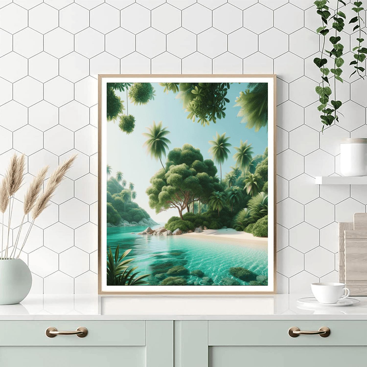 Tropical Oasis Haven Paint By Numbers