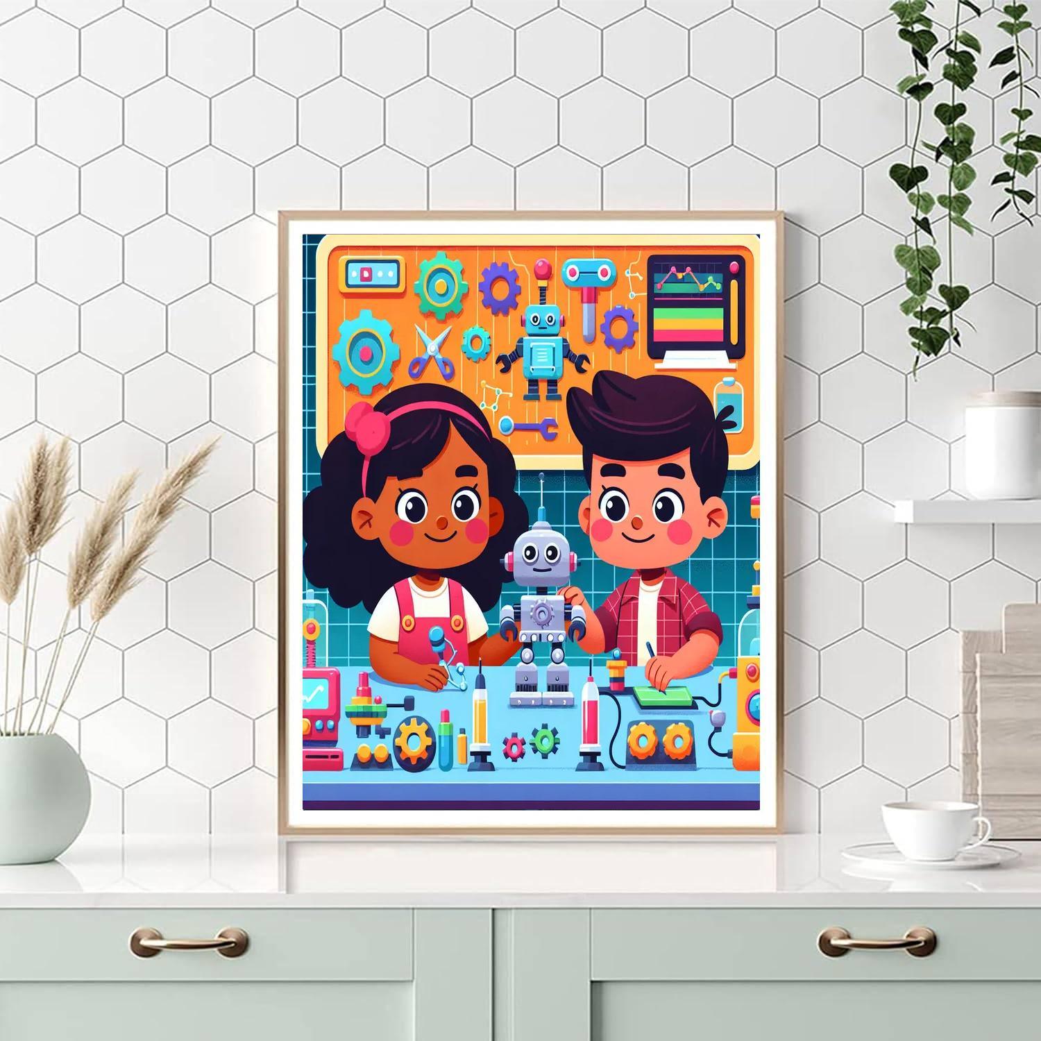 Robot Invention Lab Paint By Numbers Kits