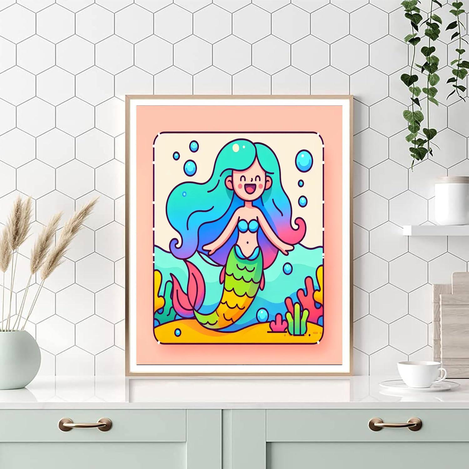Mermaid Lagoon Tales Paint By Color