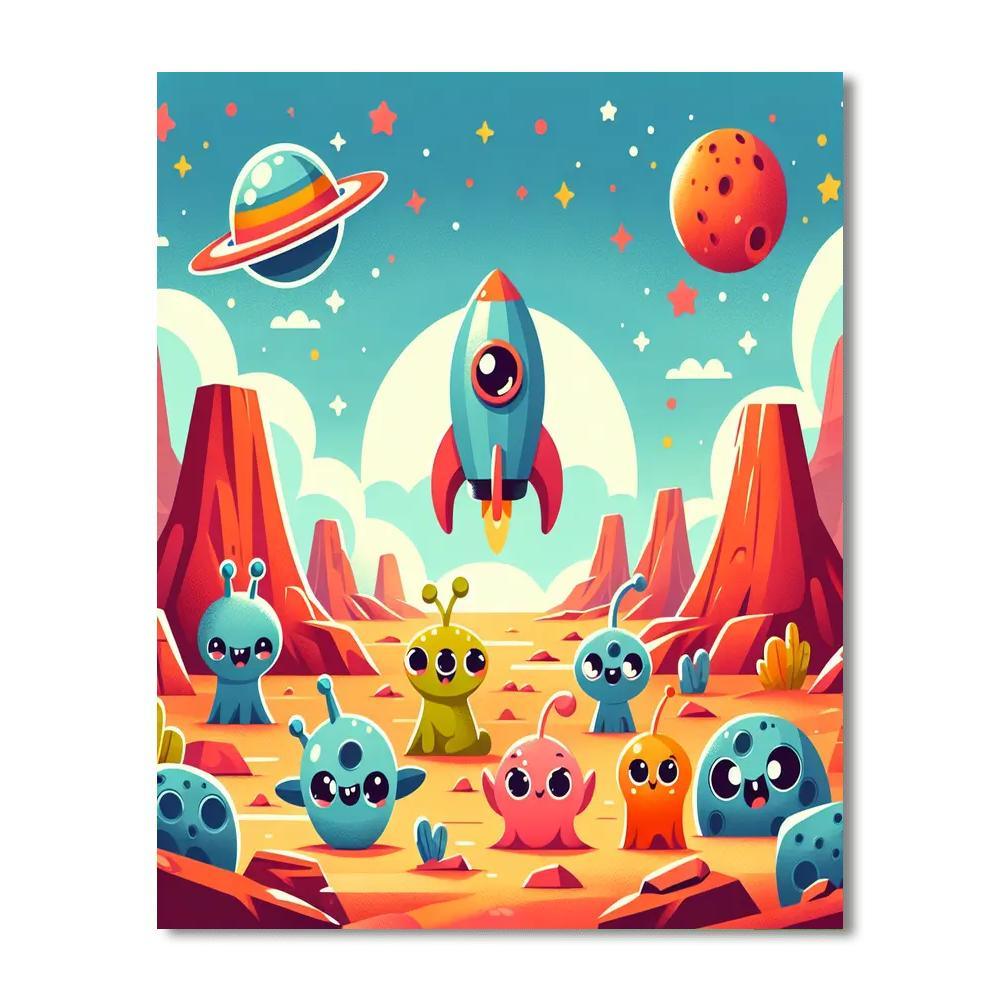 Exploring Mars Paint By Numbers Kits