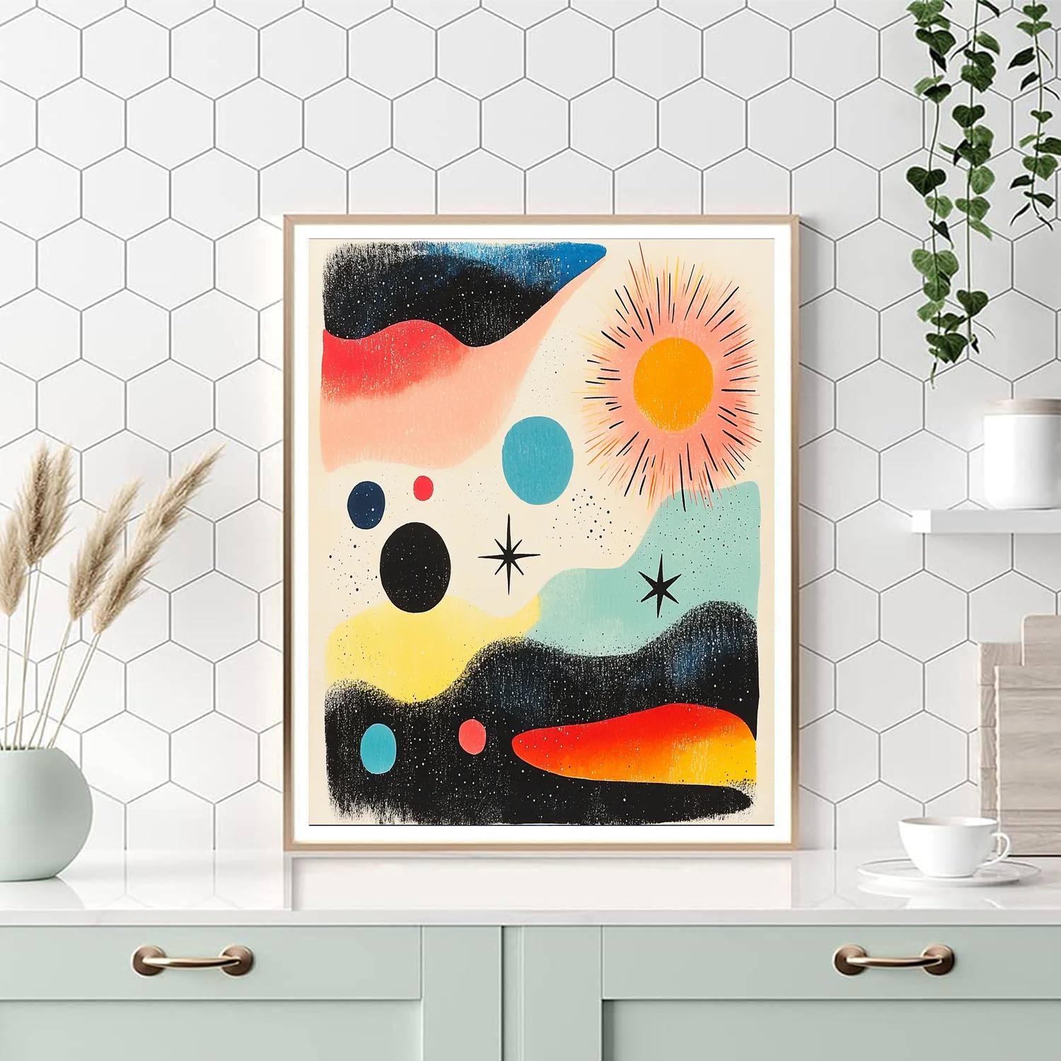 Joan Miro Inspired Dreamland Serenade  Paint By Number