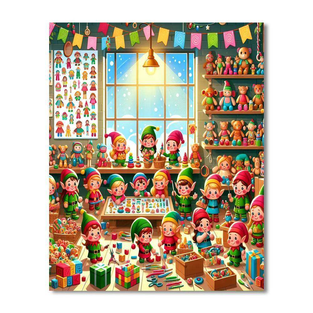 Whimsical Toy Workshop Paint By Numbers Kits