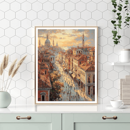 Canaletto Inspired Historic Cityscape Wonders  Painting By Numbers Kit