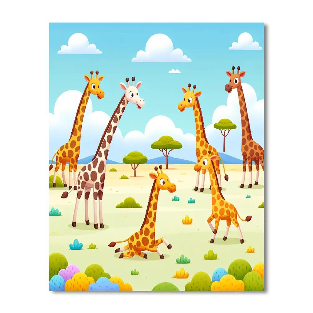 Giggling Giraffe Games Number Painting