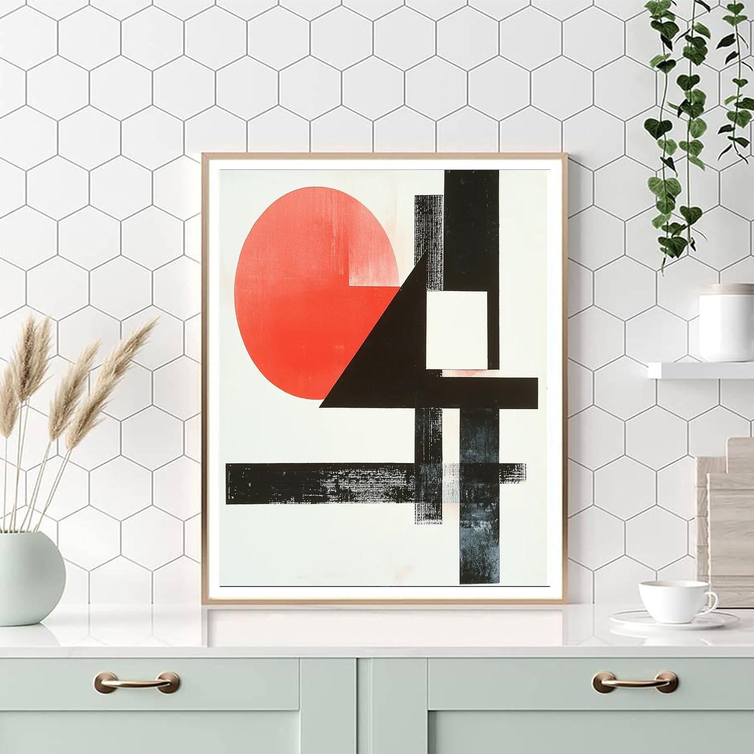 Kazimir Malevich Inspired Symphonic Abstraction  Paint By Color