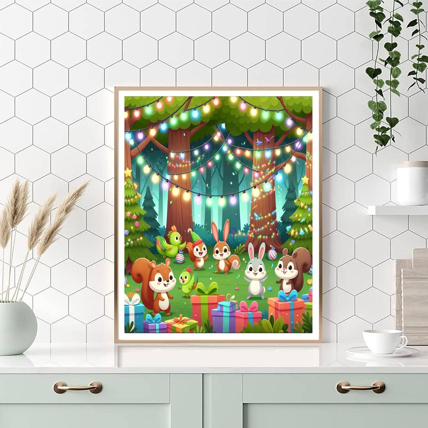Whimsical Forest Celebration Paint By Numbers Kits