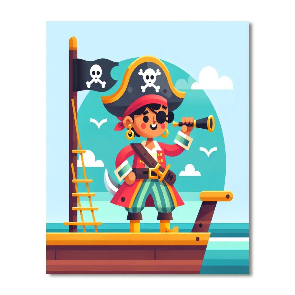 Pirates Of The High Seas Painting Number Kit