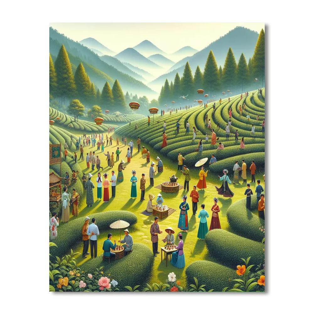 Cameron Highlands Tea Festival Paint By Numbers