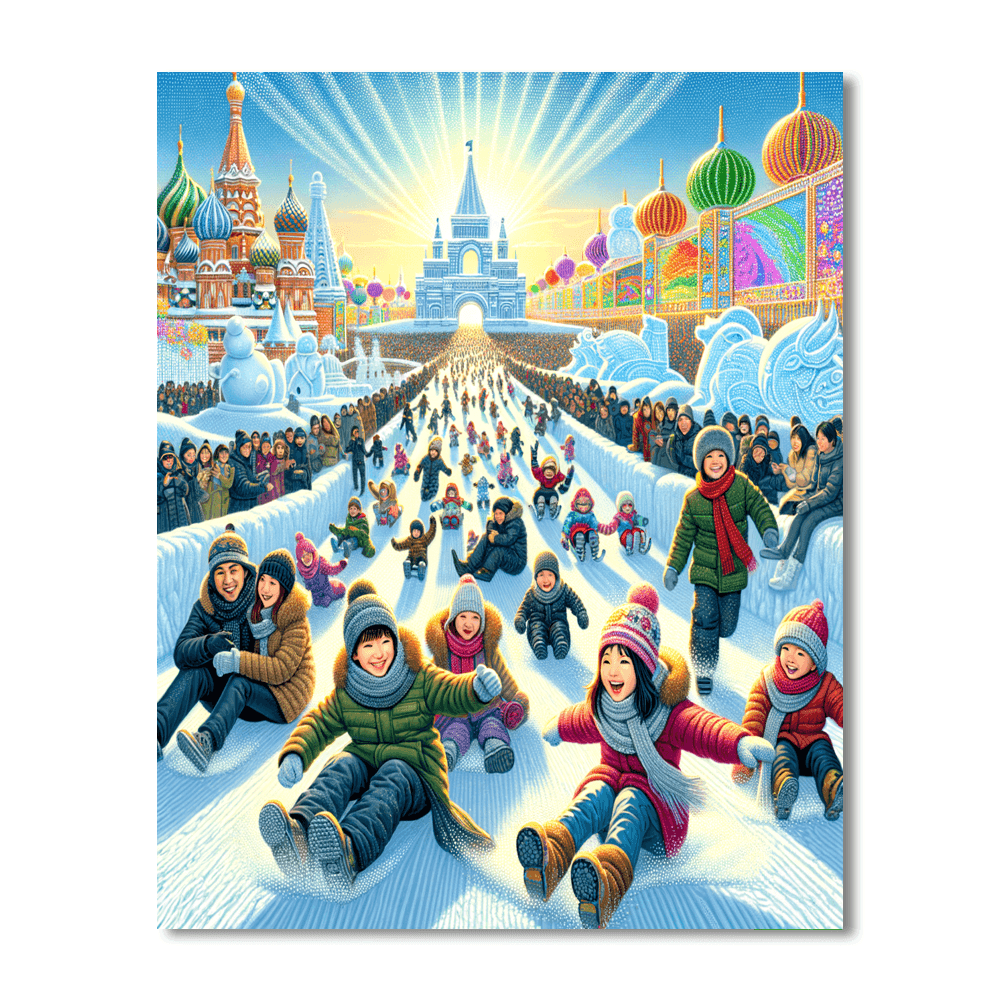 Snow & Ice Festival Painting By Numbers Kit