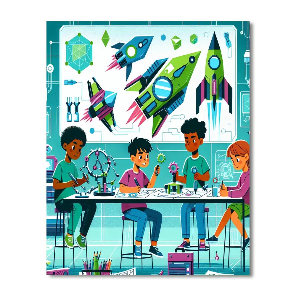 Starship Design Lab Paint By Number