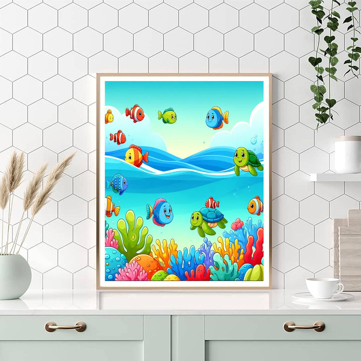 Cute Underwater Adventure Paint By Color