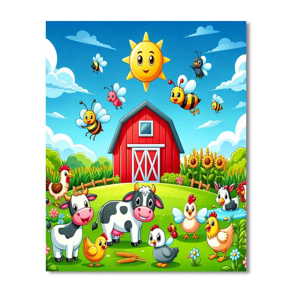 Busy Bee Farm Numbered Painting Kits