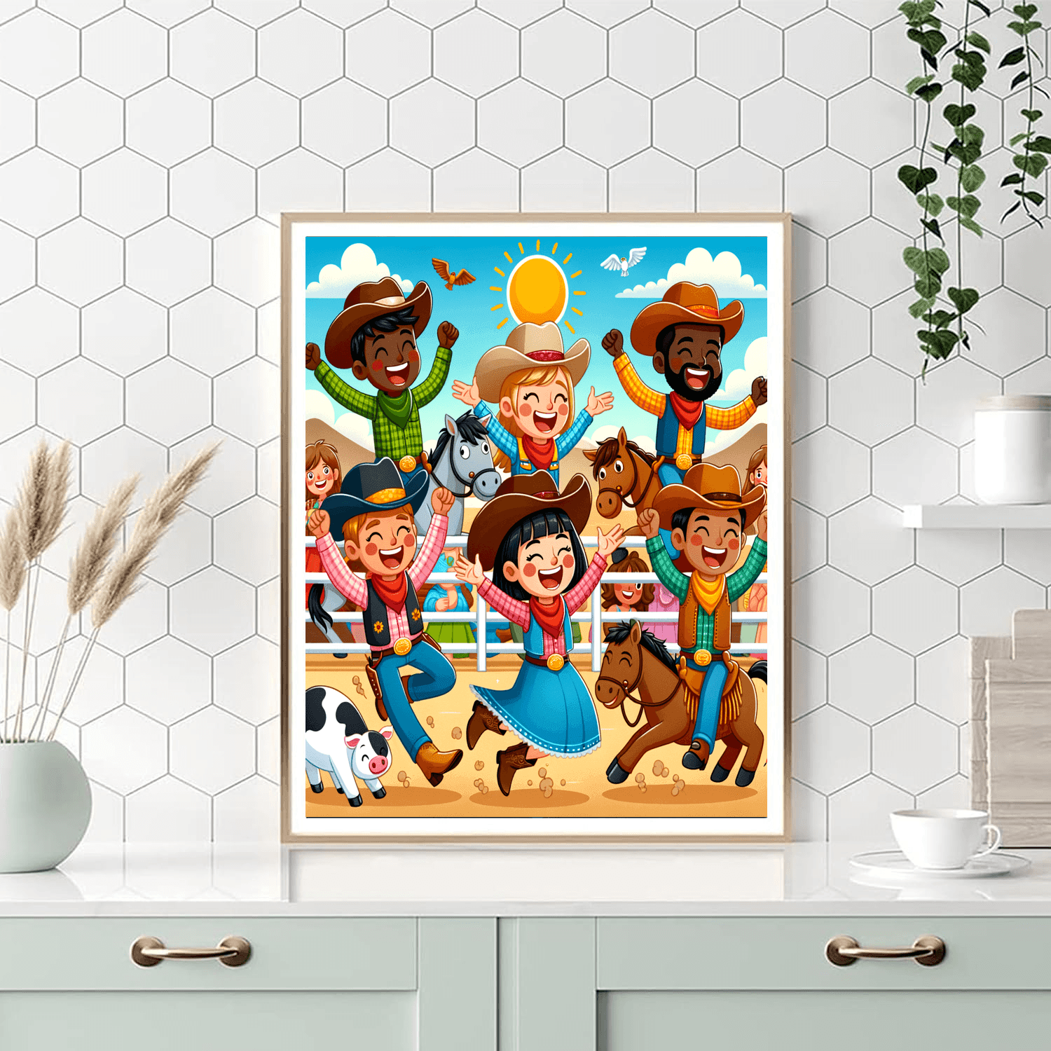 Wacky Wild West Number Painting