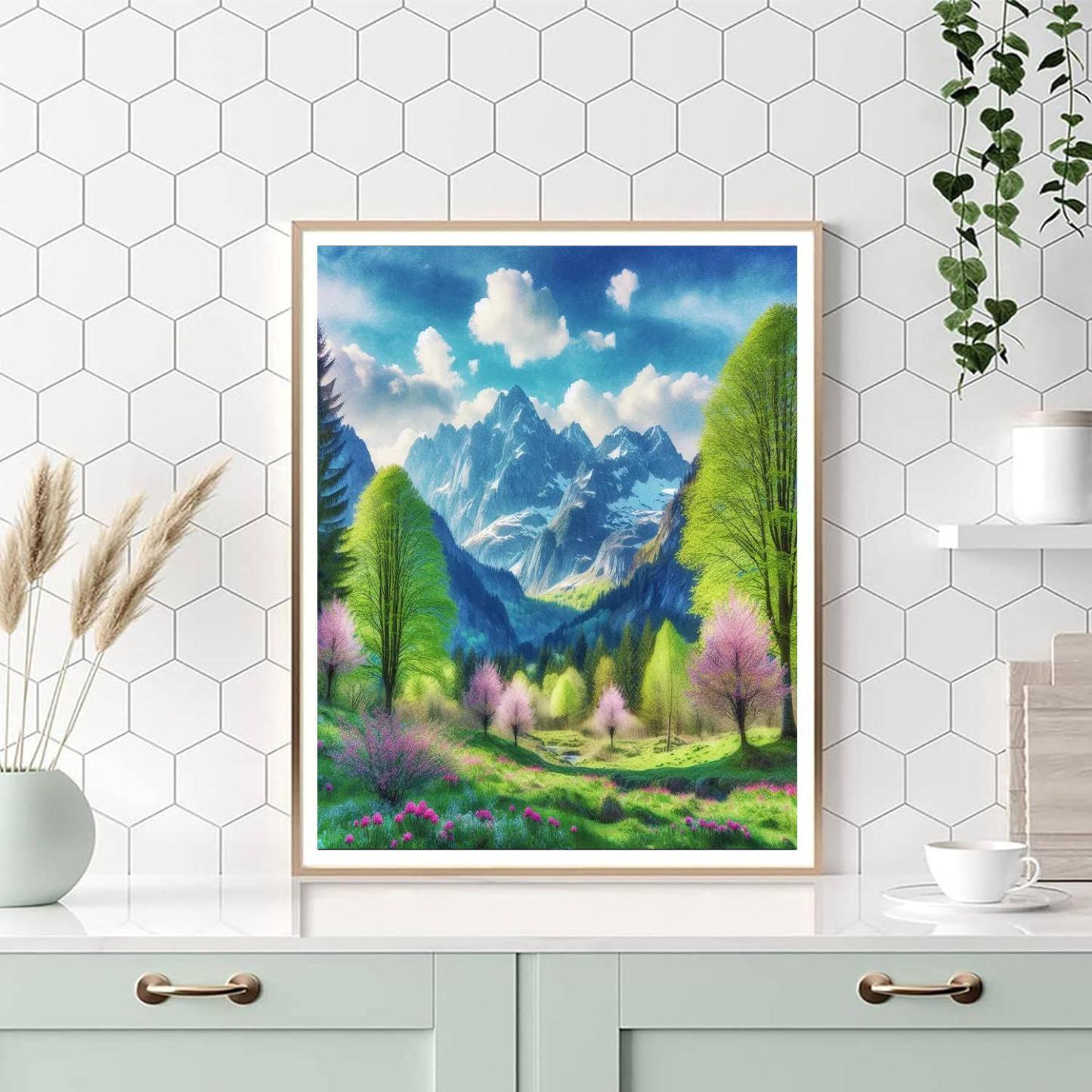 Mountain Spring Renewal Paint By Numbers Kits