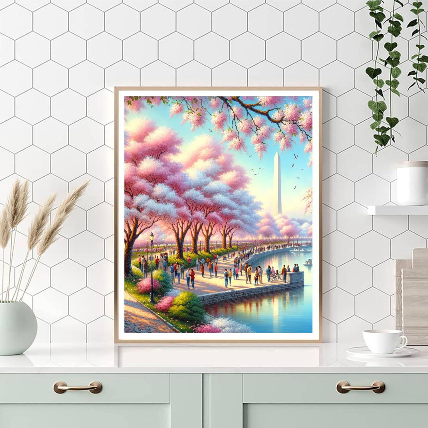 Cherry Blossom Festival - United States Paint By Numbers