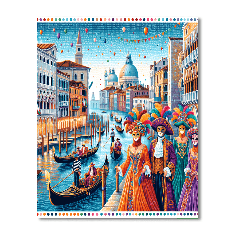 Carnival Of Venice - Venice, Italy Paint By Color