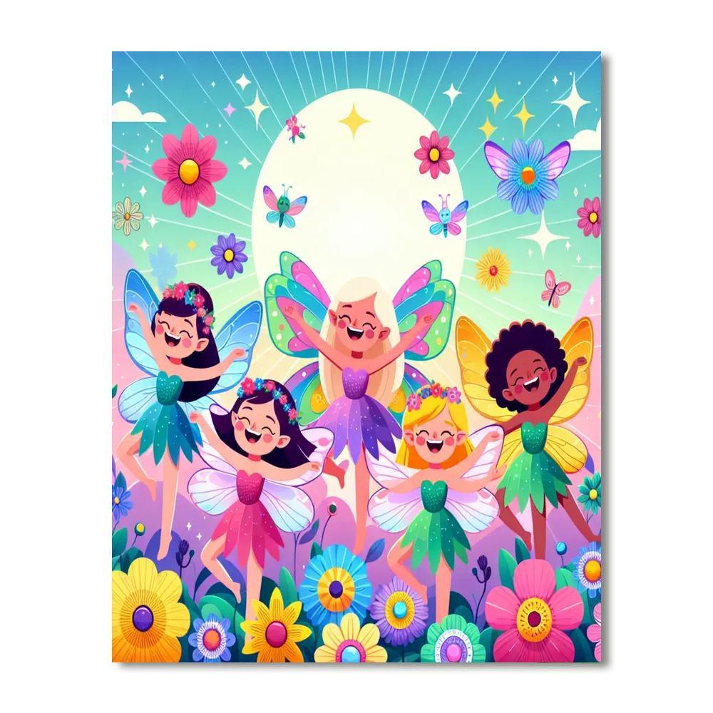 Dancing With Fairies Paint By Color