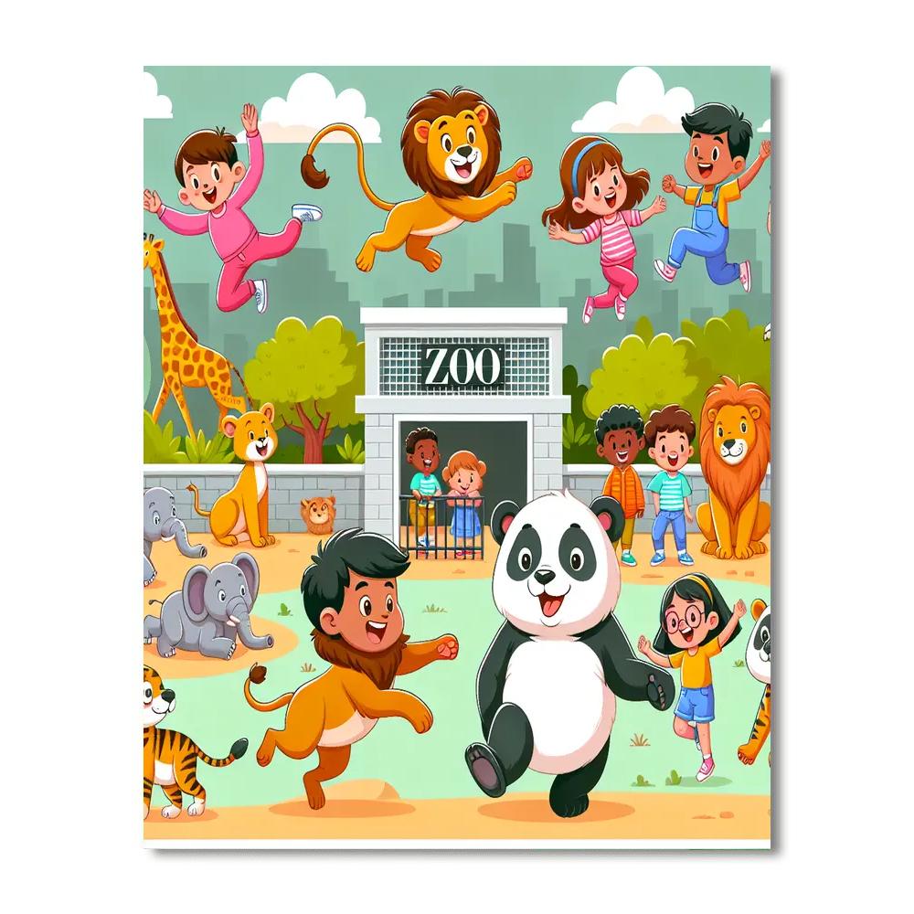 Exploration At The Zoo Paint By Number