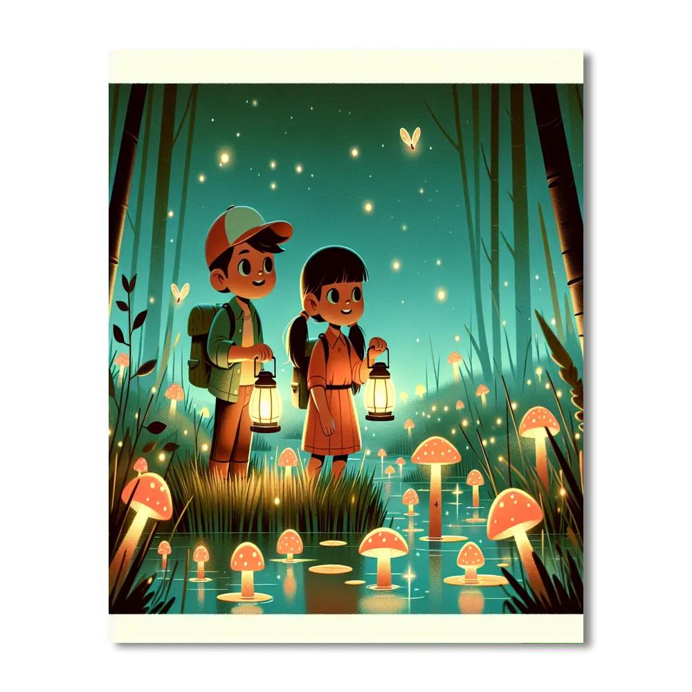 Moonlit Marsh Marvels Numbered Painting Kits