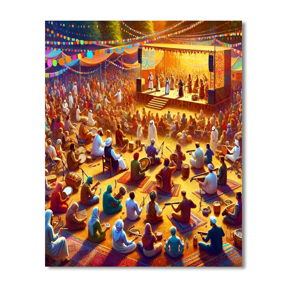 Folk Festival In Sydney Paint By Numbers