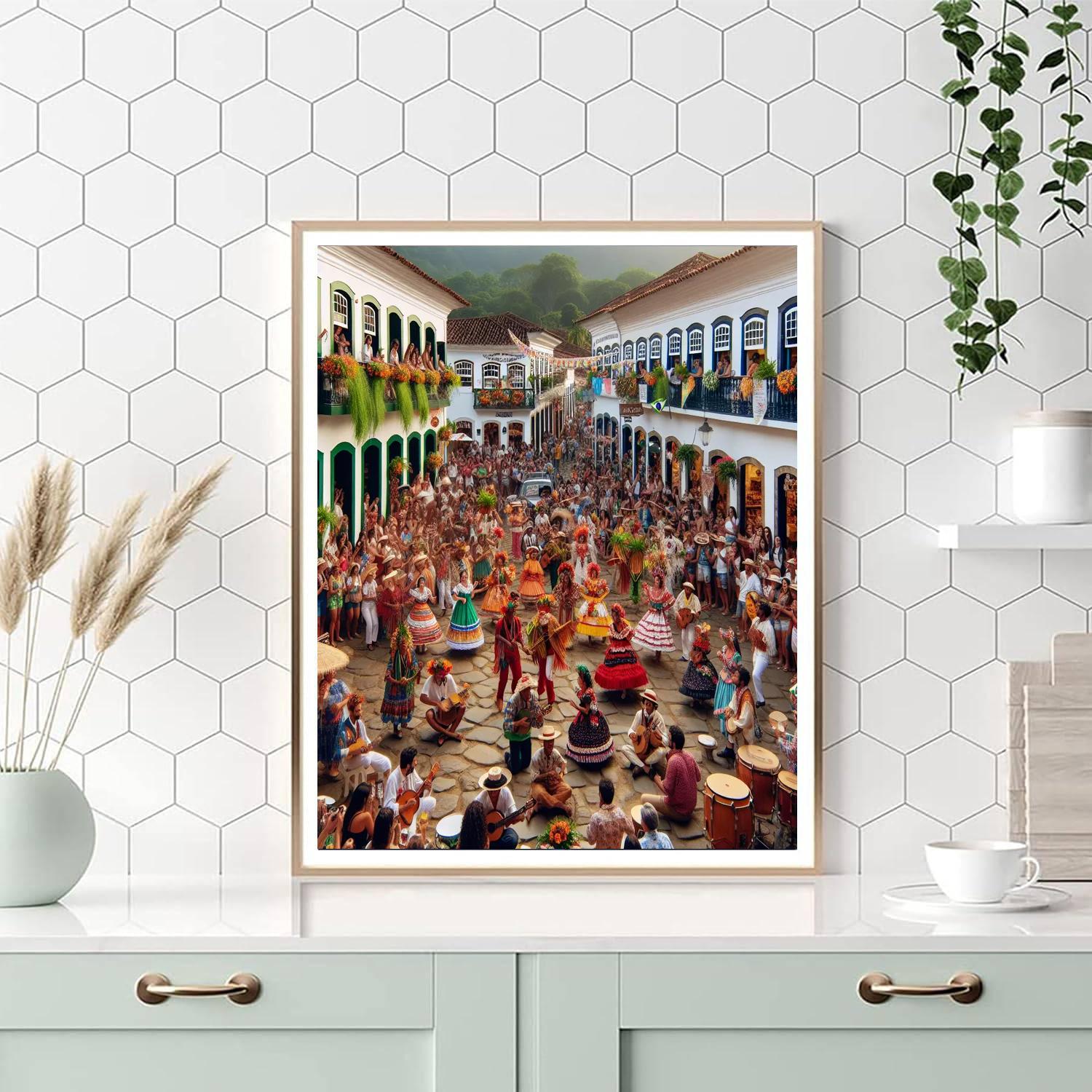 O Festival Do Folclore Painting By Numbers Kit