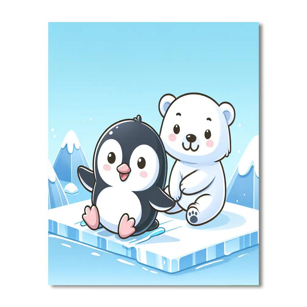 Friends From The Arctic Numbered Painting Kits