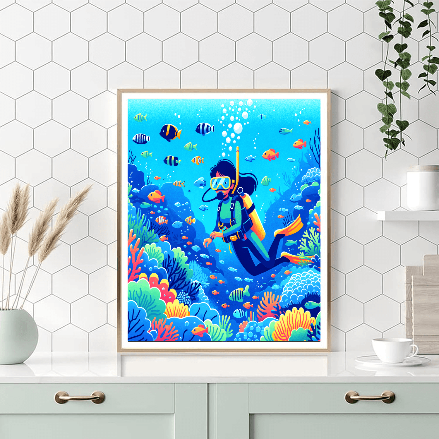 Under The Sea Exploration DIY Paint By Numbers