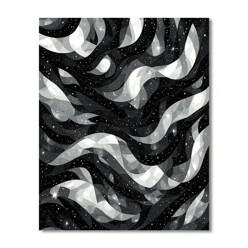 M.C. Escher Inspired Celestial Interweaving  Numbered Painting Kits