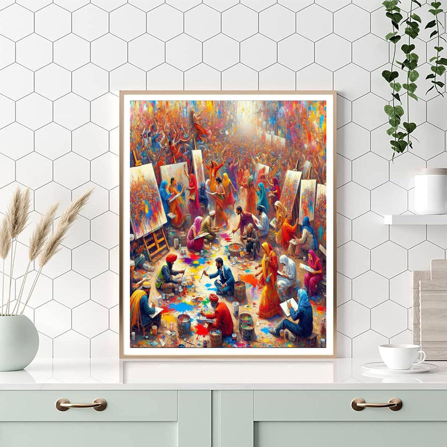 Vibrant Mexican Art Festival Paint By Numbers