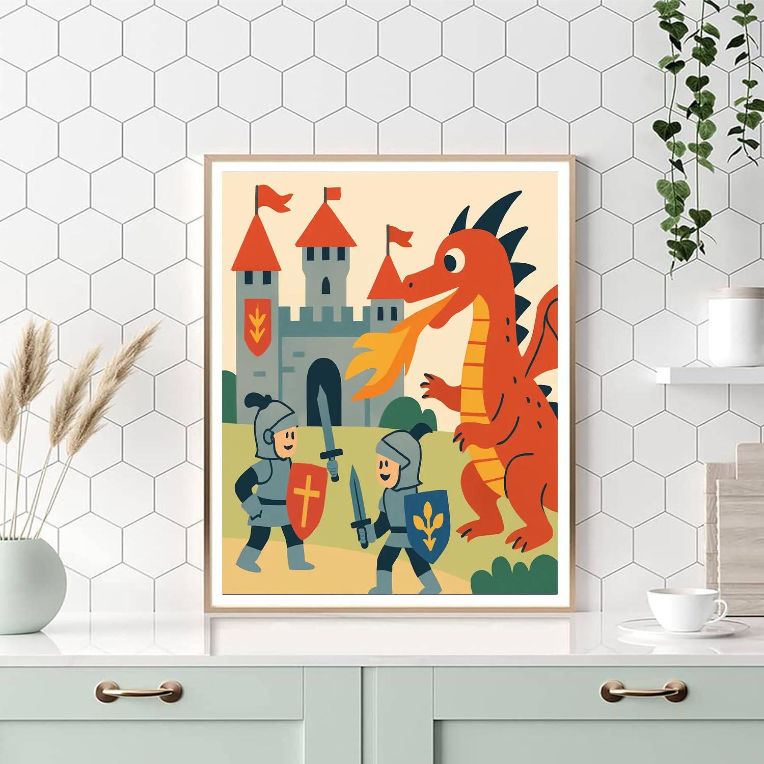Knights And Castles Adventure Numbered Painting Kits