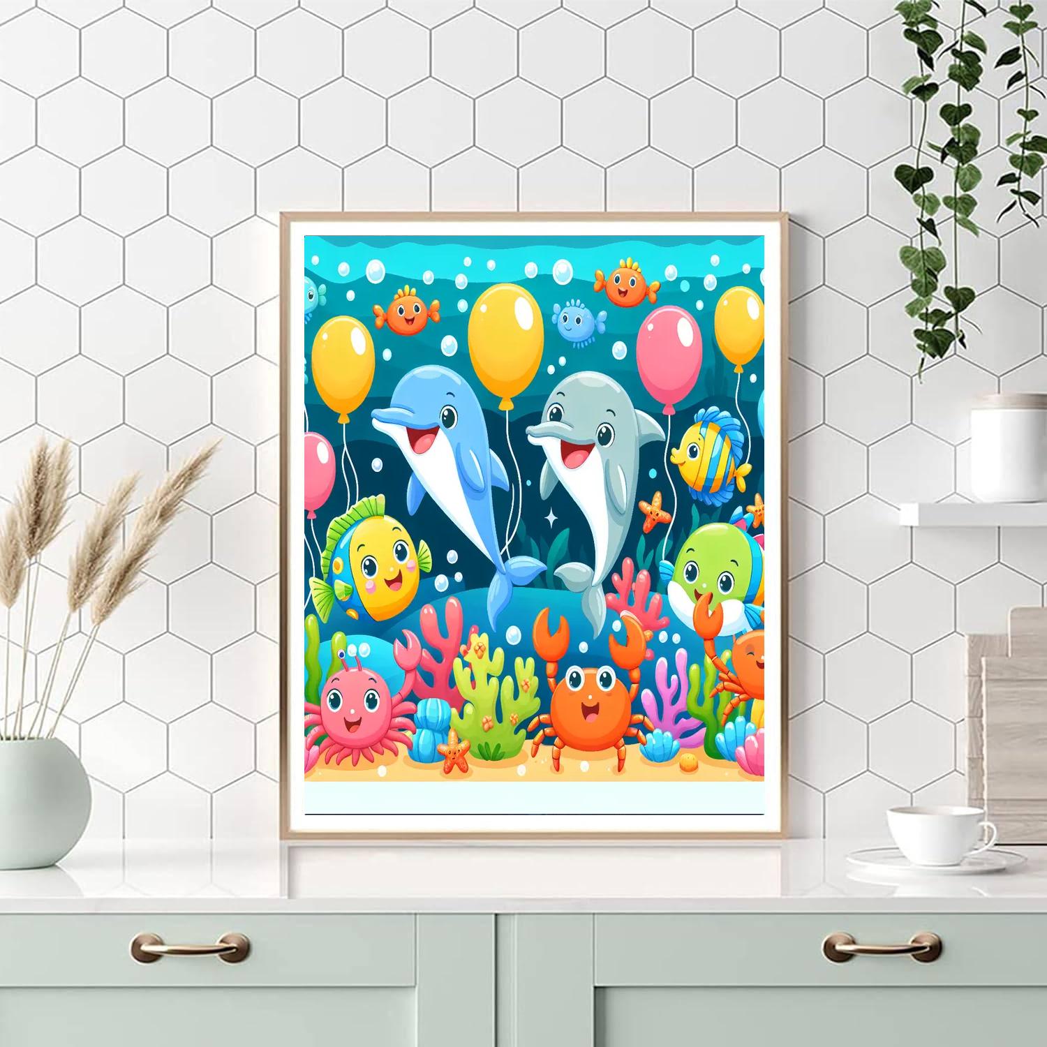 Joyful Ocean Party Painting Number Kit
