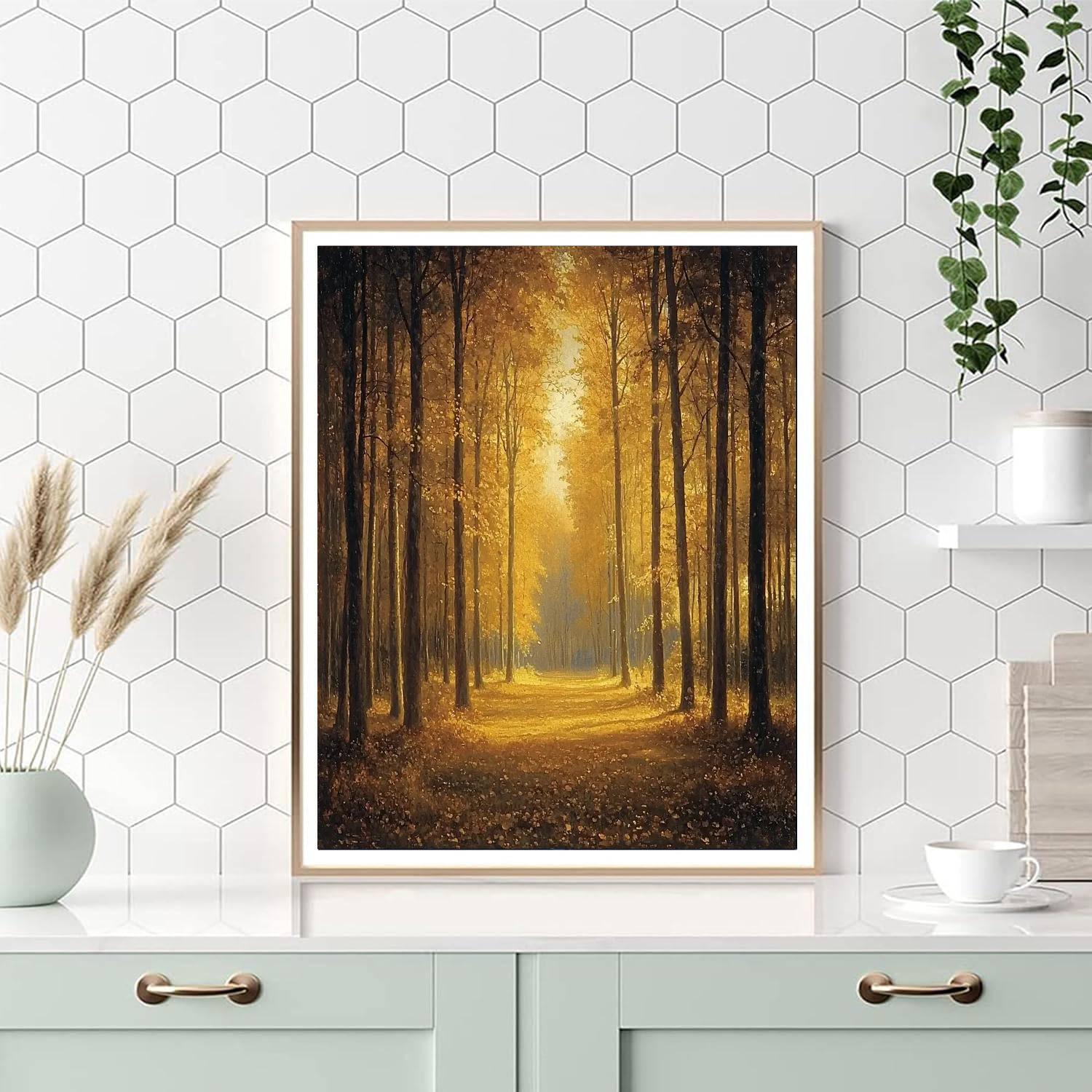 Jean-Baptiste-Camille Corot Inspired Enchanted Autumn  Paint By Numbers Kits