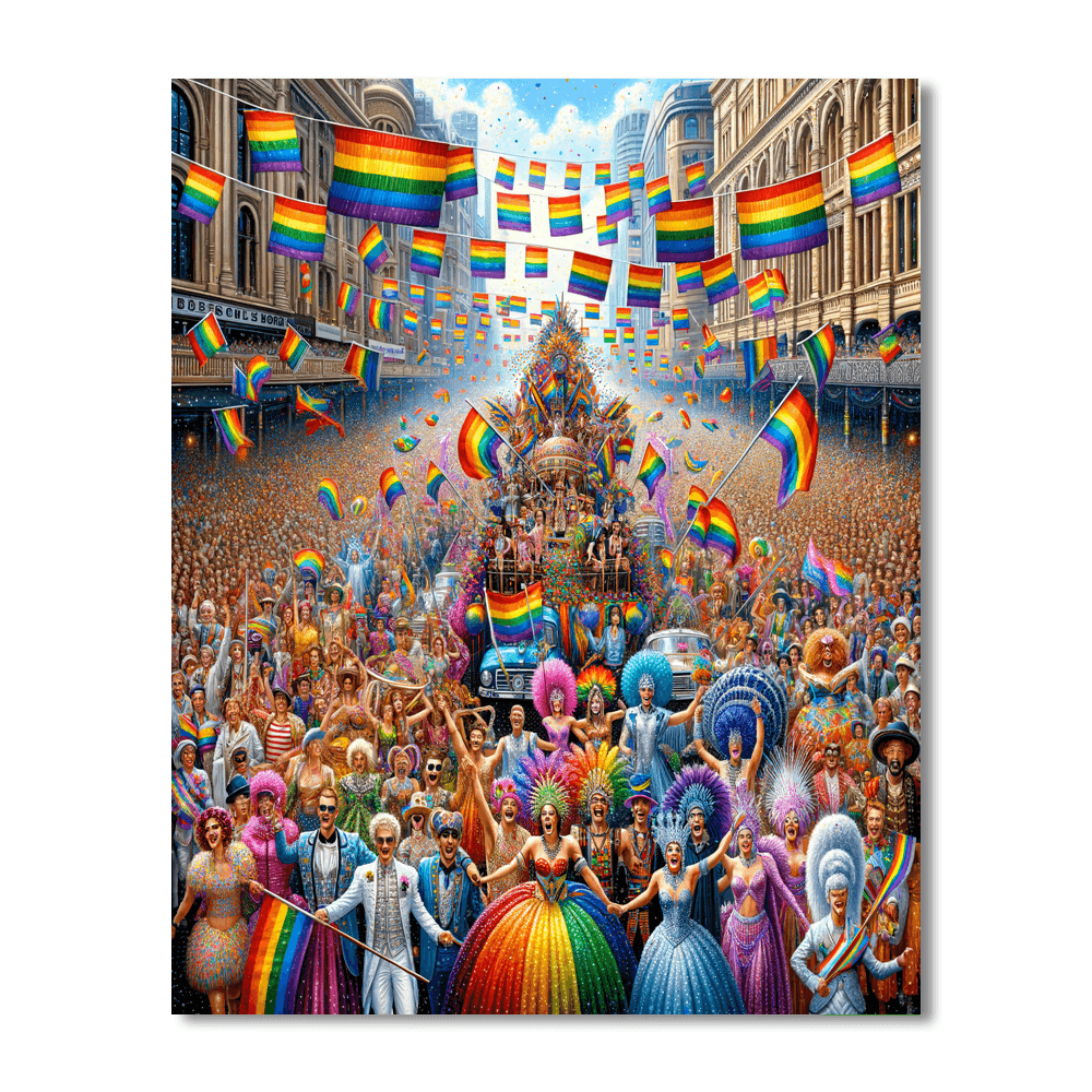 Sydney Mardi Gras - Sydney Number Painting