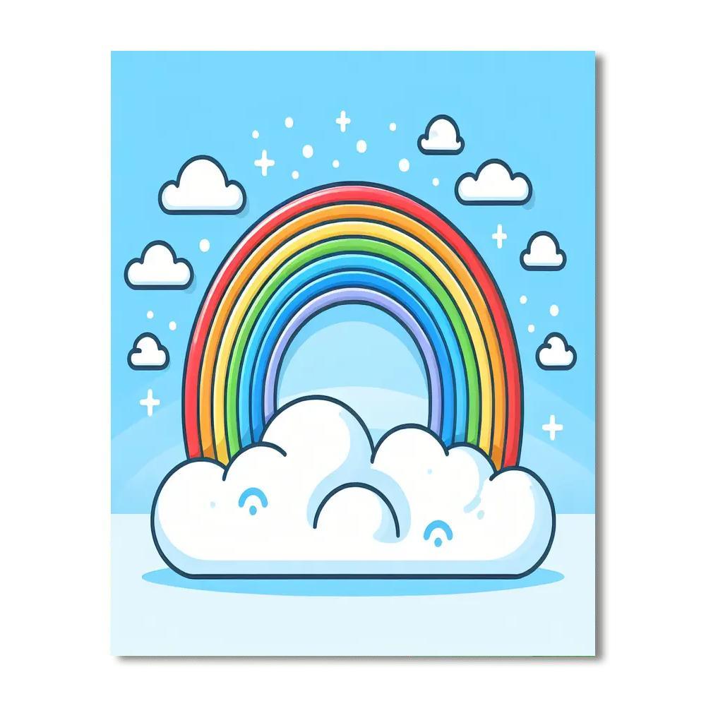 Dreamy Rainbow Paint By Number