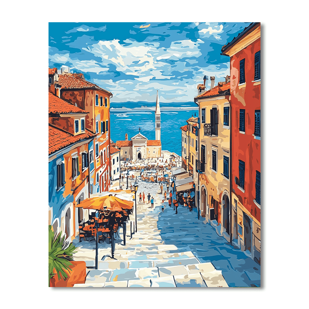Piran Old Town Numbered Painting Kits