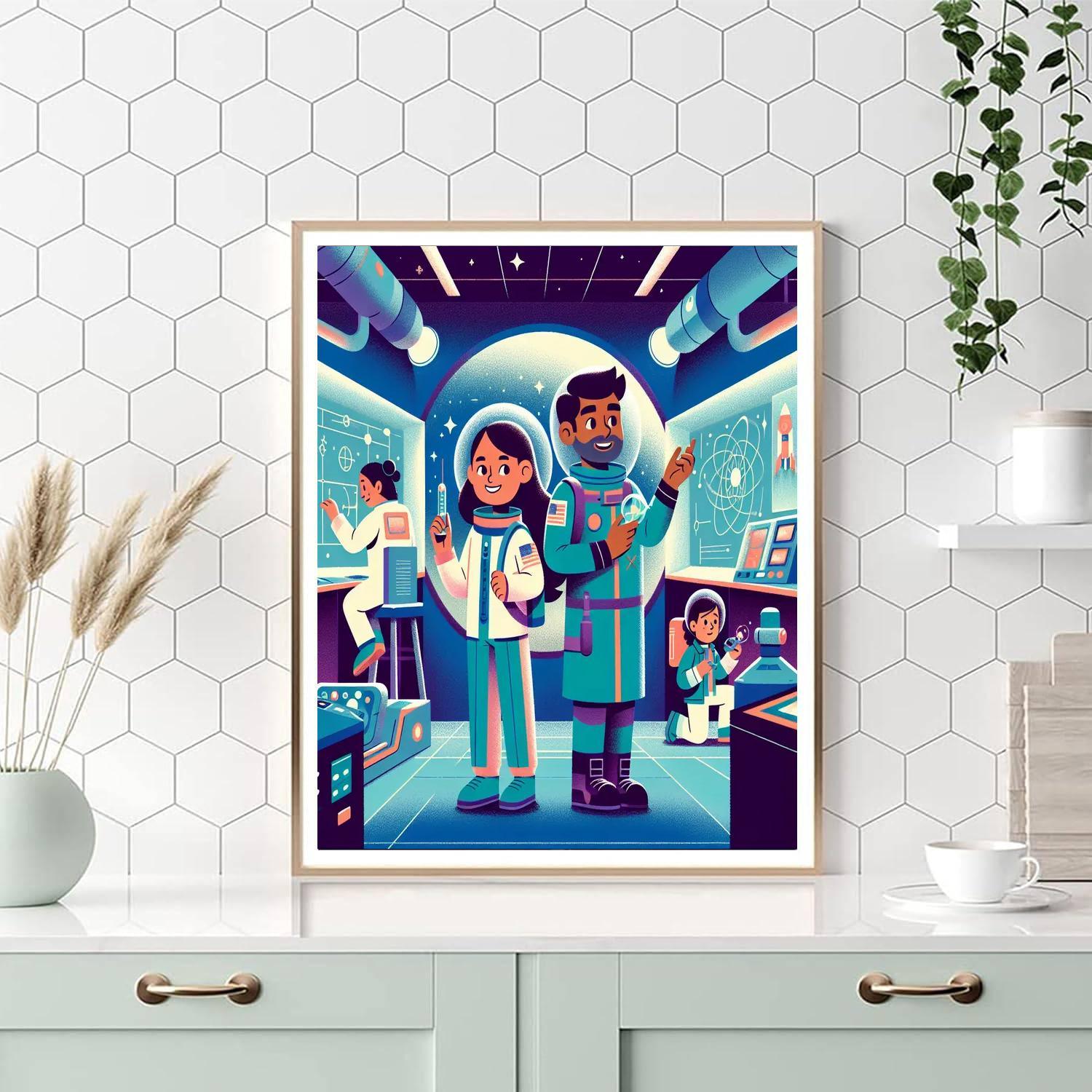 Space Station Operation Numbered Painting Kits