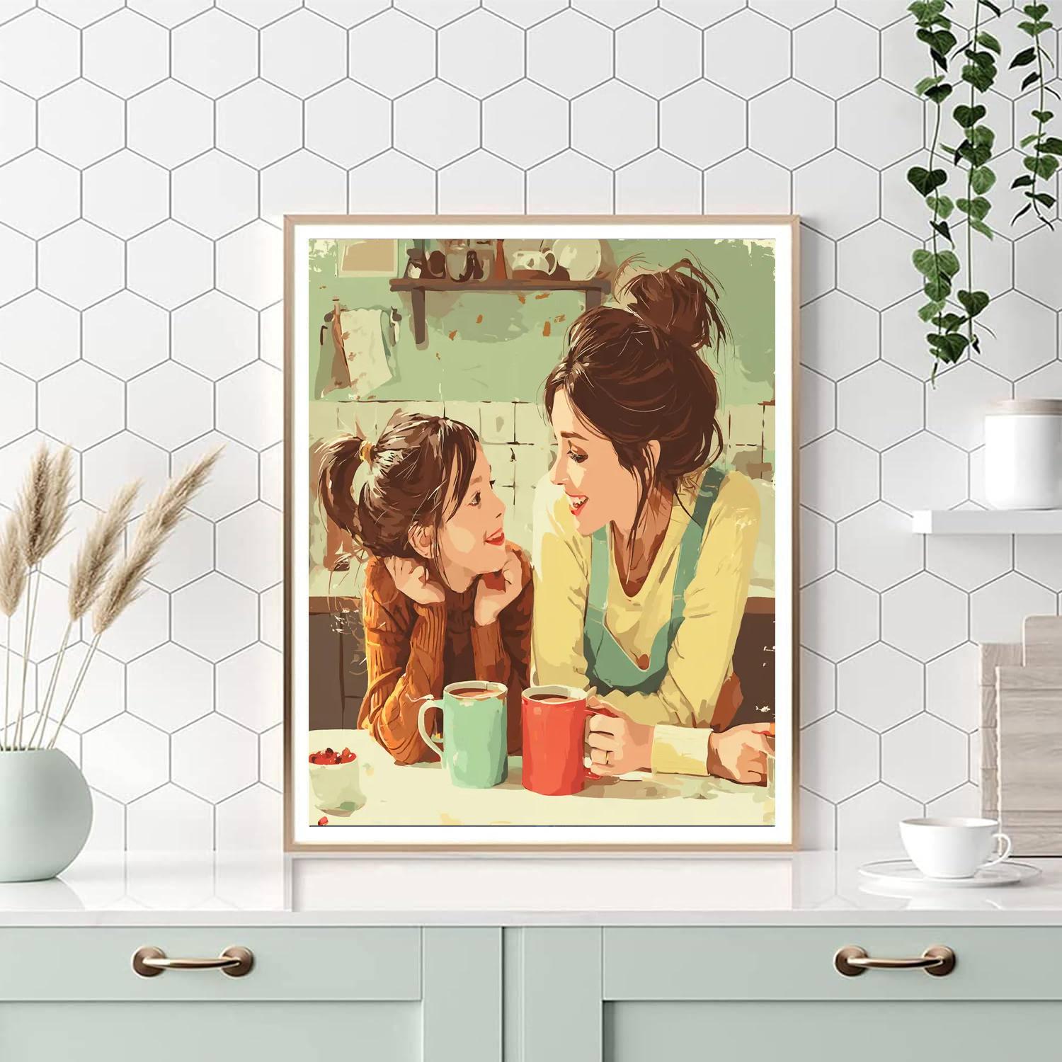 Morning Coffee Conversations Paint By Color