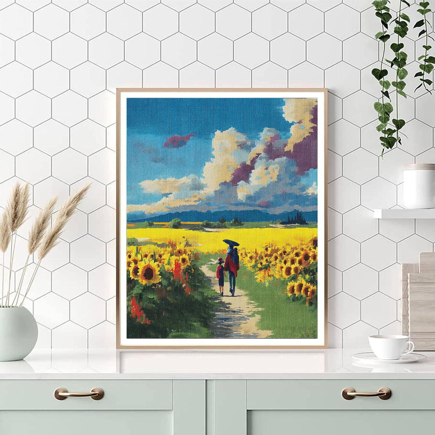 Sunlit Garden Walk Paint By Numbers Kits