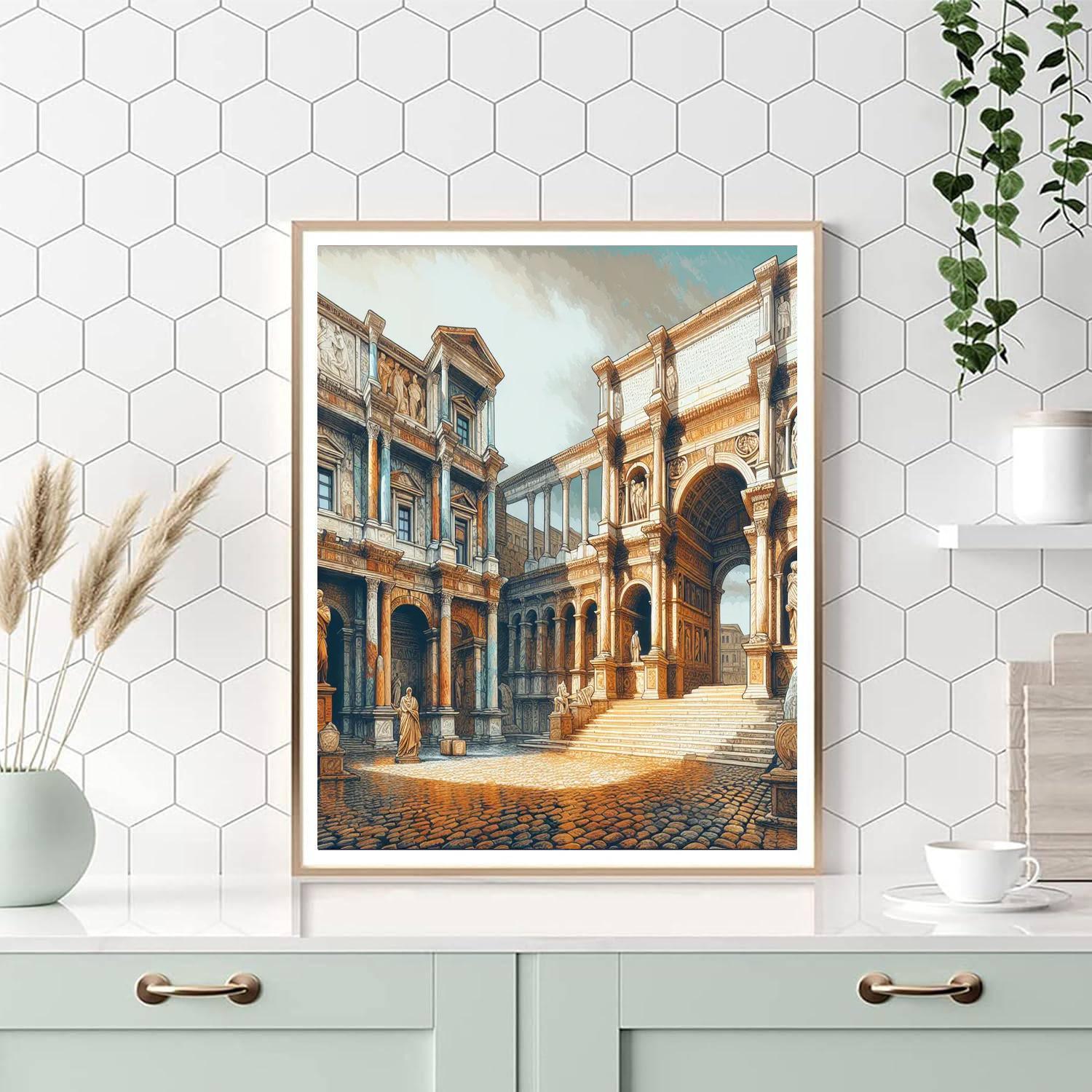 Ancient Roman Splendor Numbered Painting Kits