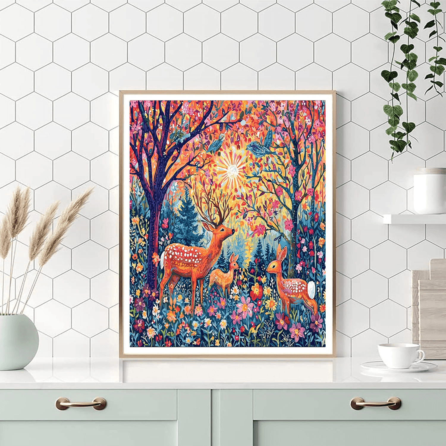 Marc Inspired Wildlife in Harmony - DIY Painting By Numbers Kit