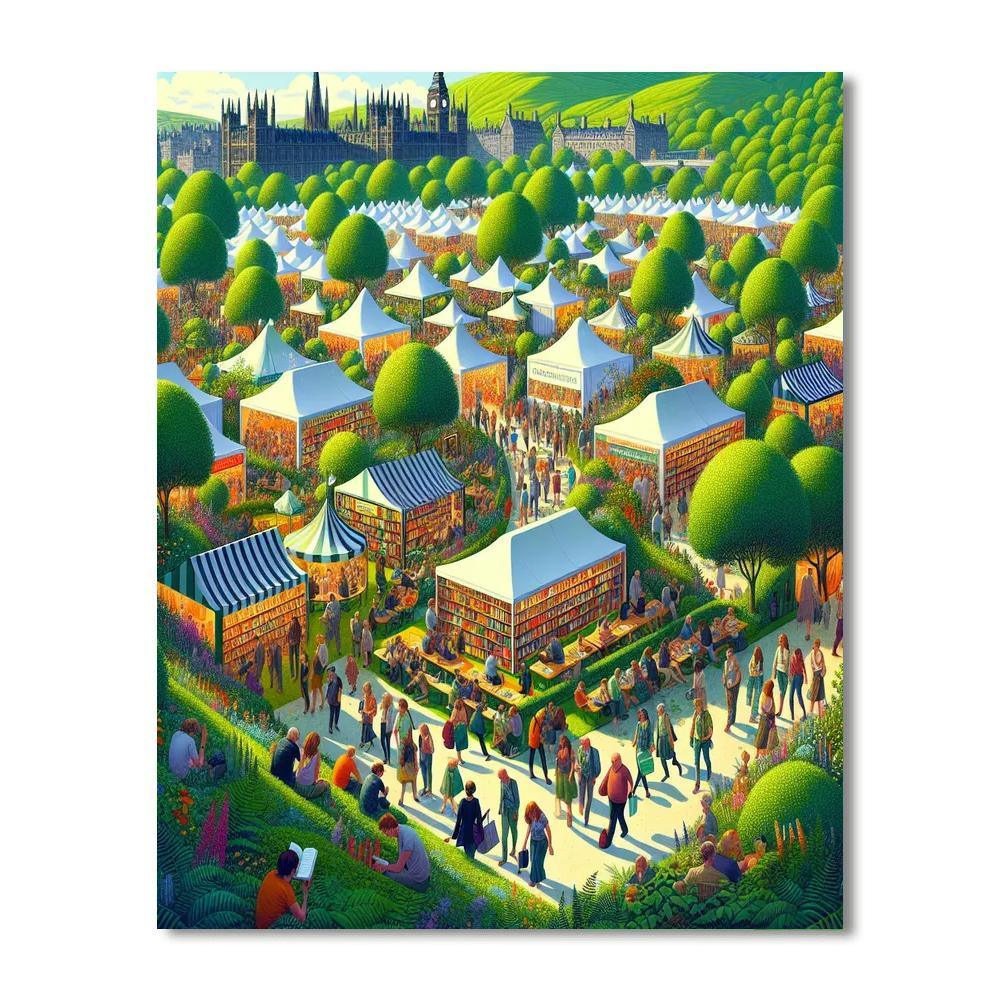 The Edinburgh International Book Festival - Scotland Numbered Painting Kits