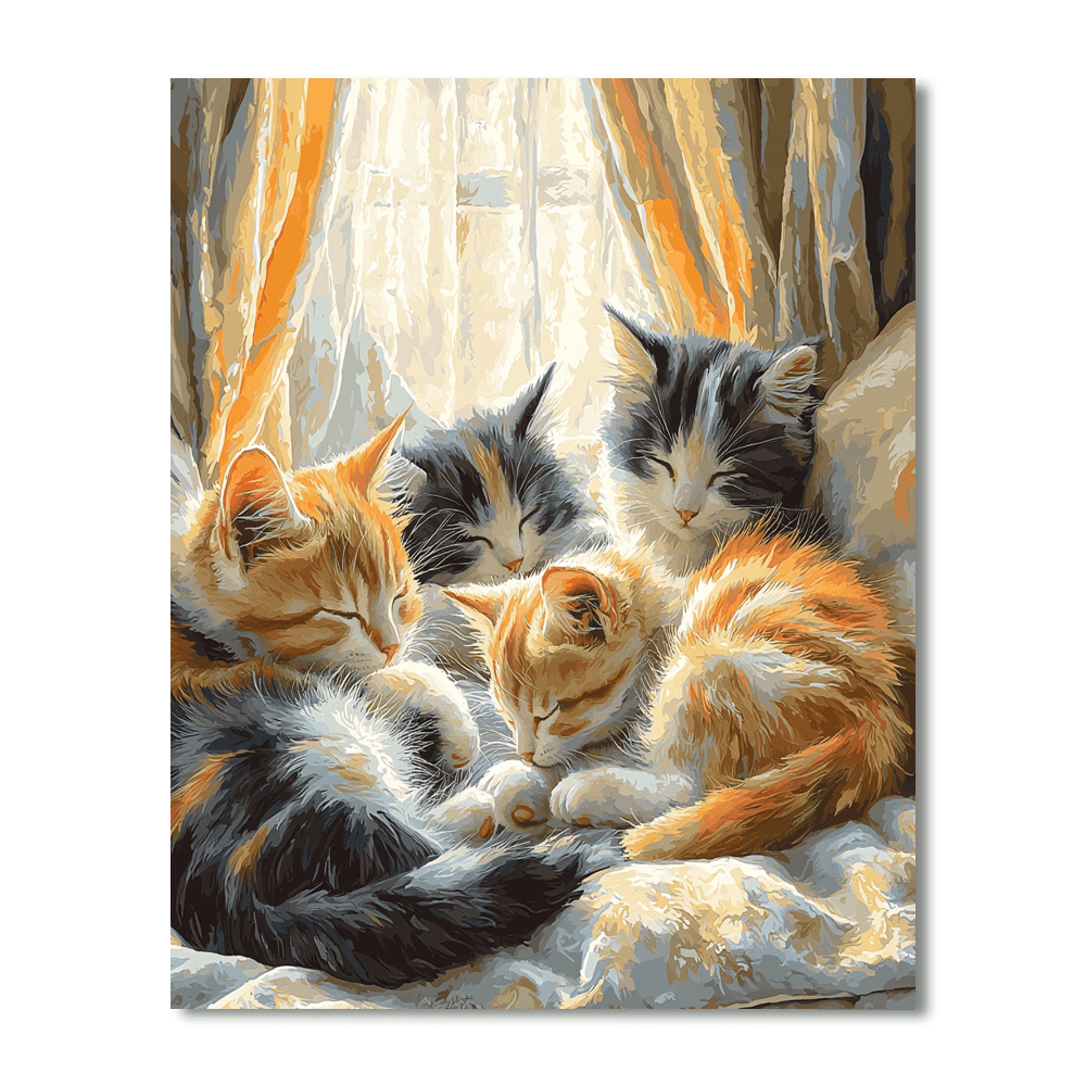 Henriette Ronner-Knip Inspired Feline Companions  Paint By Numbers Kits