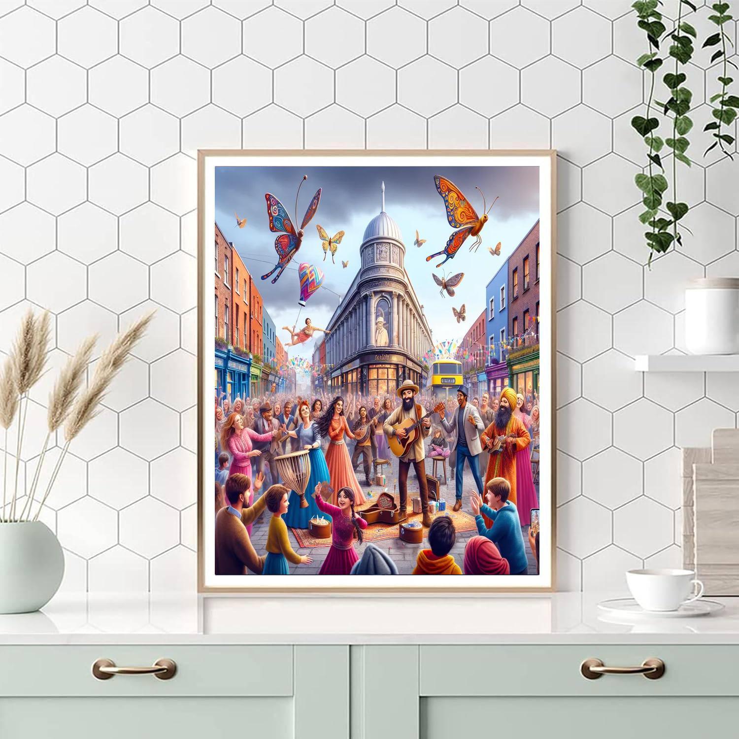 Busker Festival - Dublin Paint By Numbers Kits