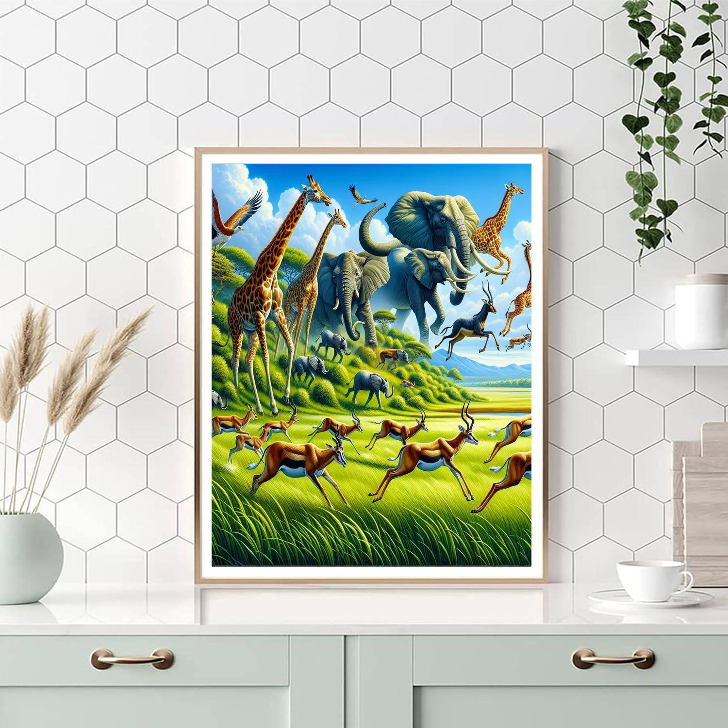 Wildlife Haven Paint By Numbers Art