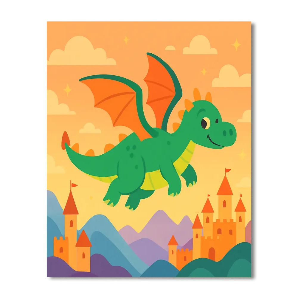 Mythical Dragon's Quest DIY Paint By Numbers