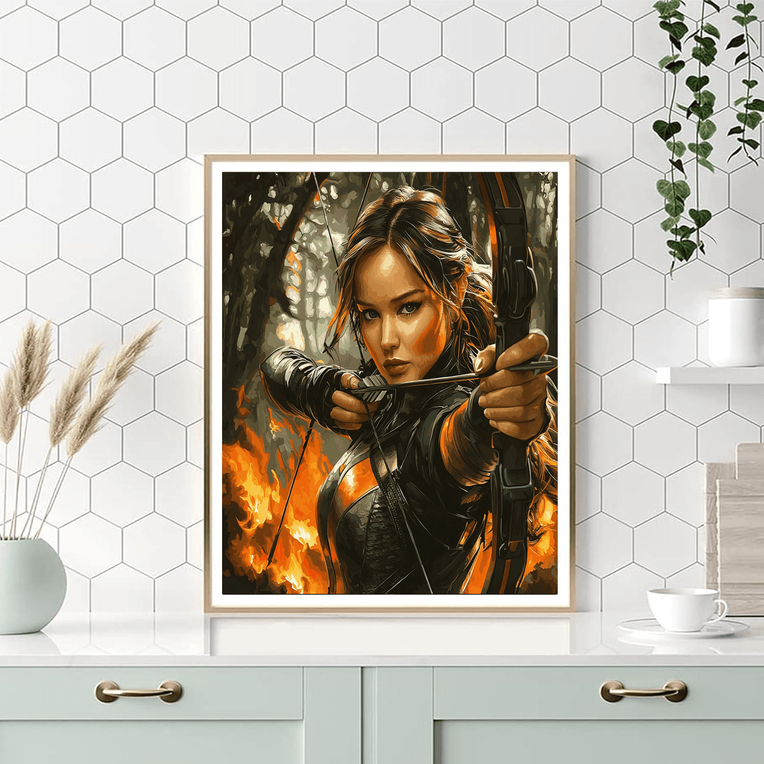 Jennifer Lawrence: Embers Of The Girl On Fire Paint By Color
